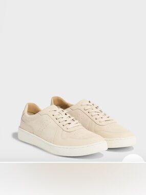 Nisolo Bria Go-To Court Sneaker in Bone (size 6.5)